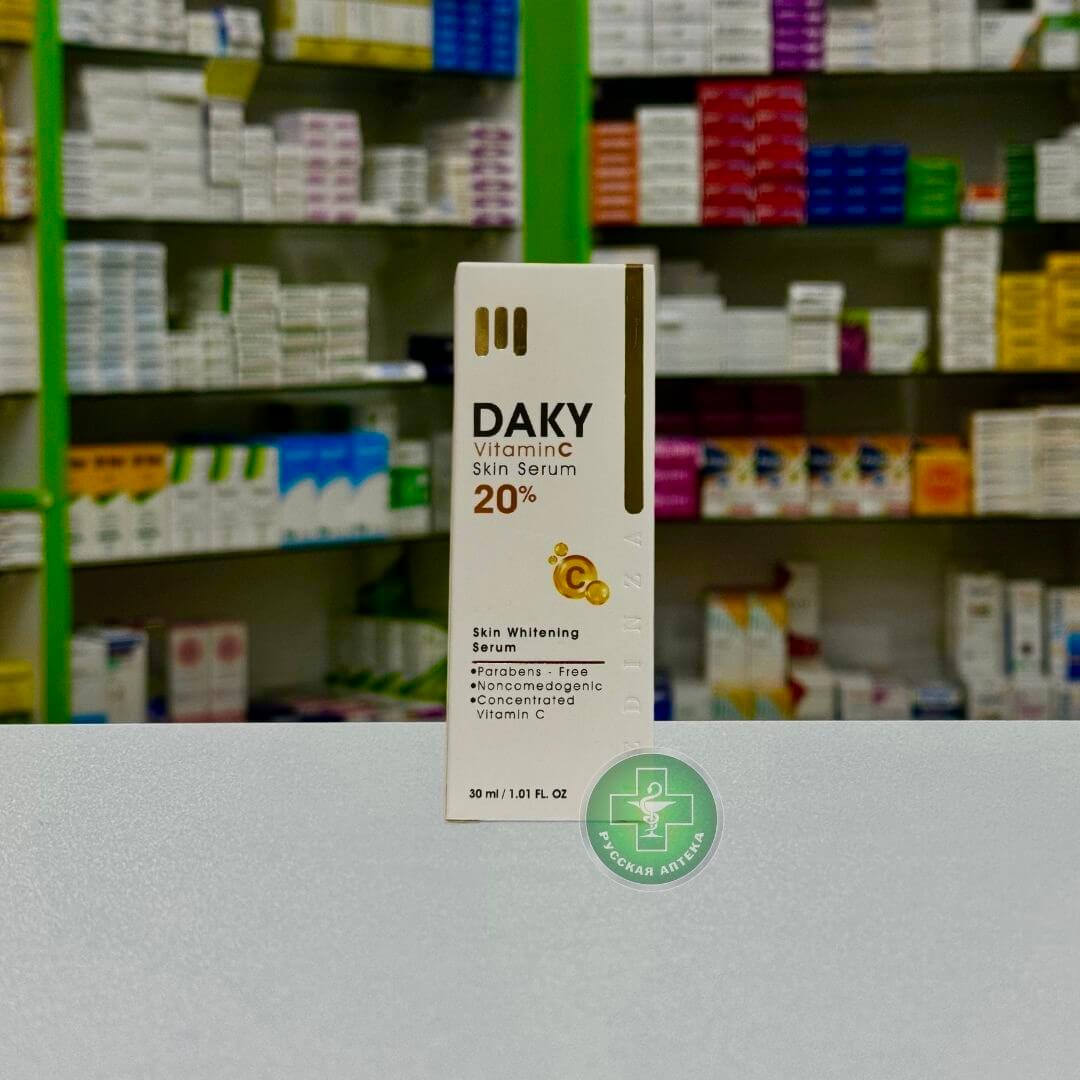 Daky Отбеливающая сыворотка с витамином С и гиалуроновой кислотой 30 мл