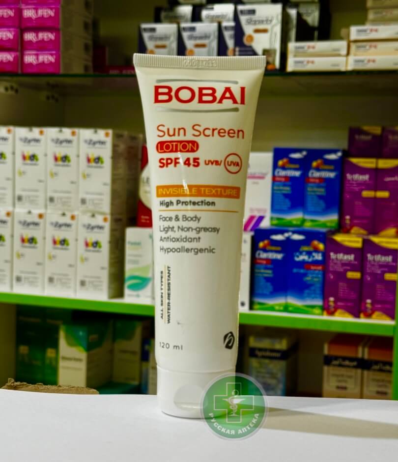 Bobai Солнцезащитный лосьон SPF 45 для лица и тела 120 мл