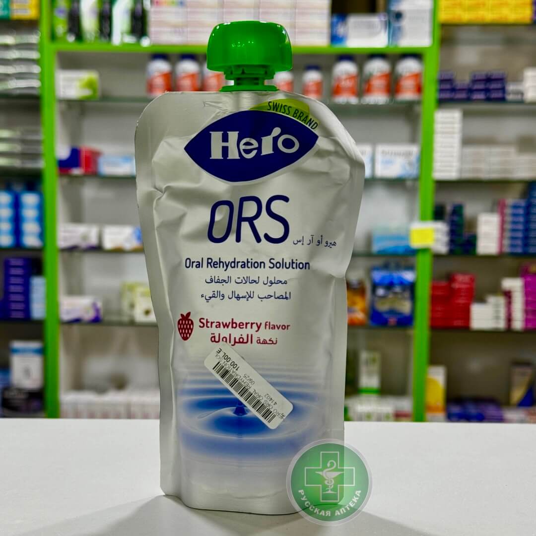 Хиро ORS Регидрирующий раствор со вкусом клубники 200 мл