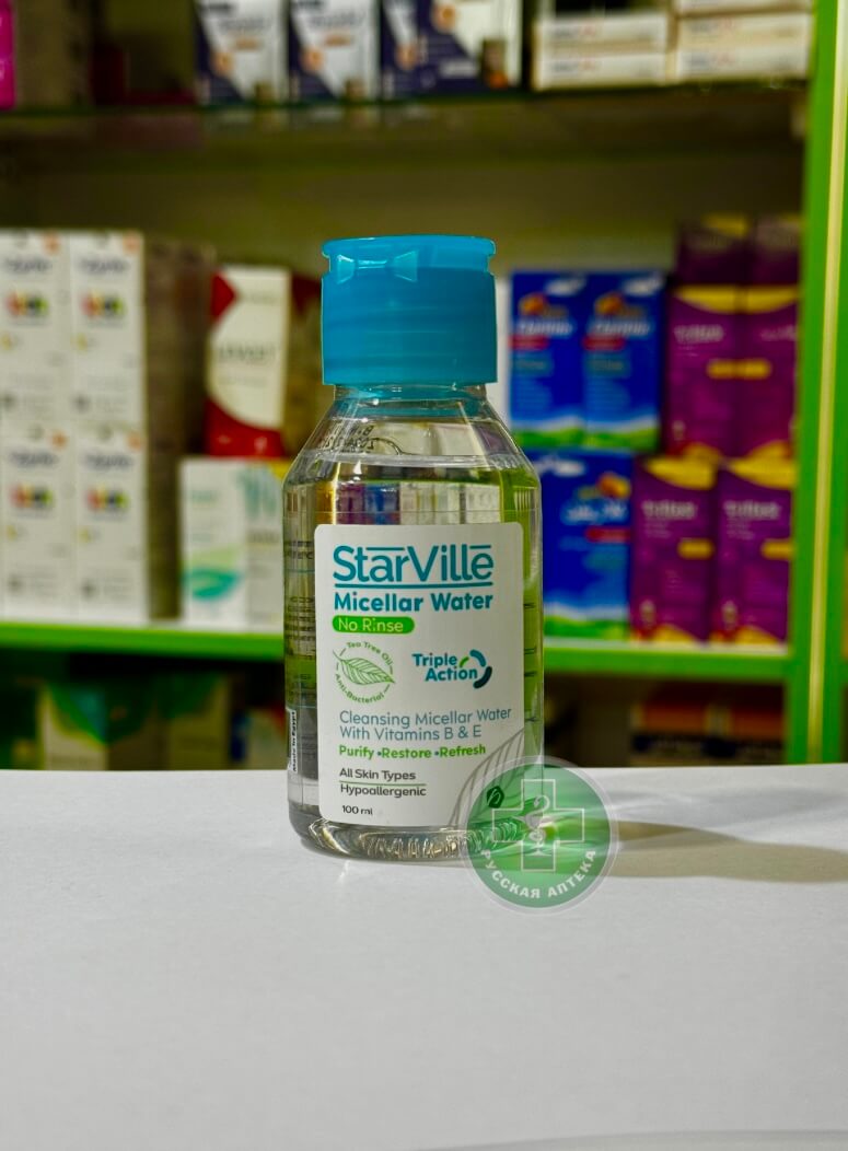 Старвилль Мицеллярная вода с витаминами В и Е 100 мл