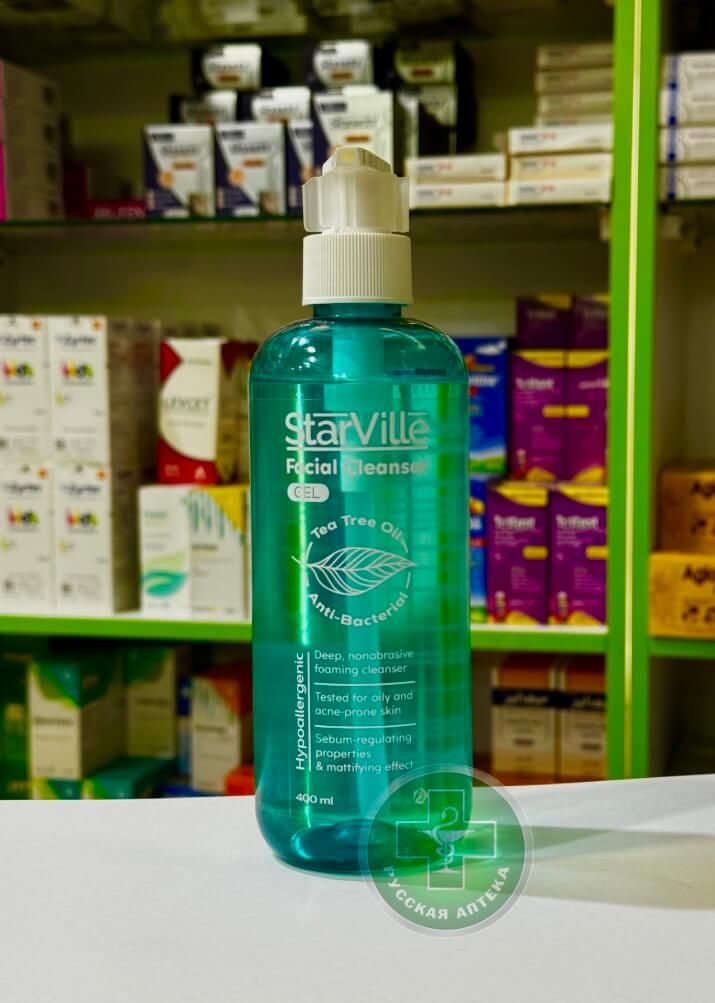 Starville Hypoallergenic anti-bacterial facial cleanser gel tea tree oil 400 ml