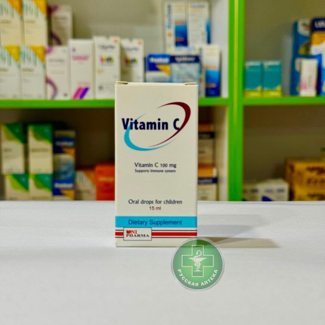 Vitamin C drops for children 100 mg 15 ml