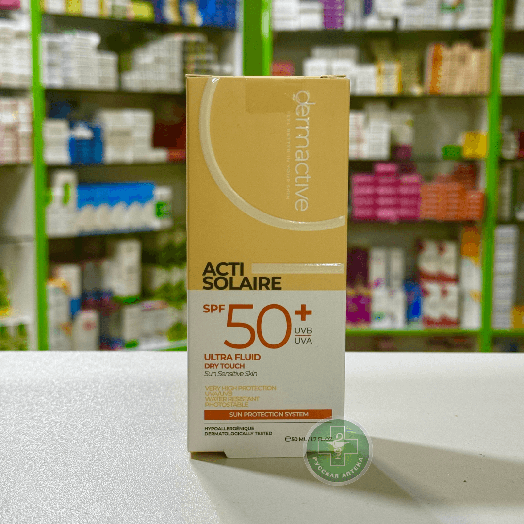 Dermactive Acti-solaire Ultra fluid dry touch Sun sensitive skin SPF 50+ 5 ml