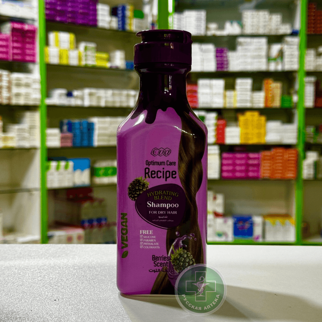 EVA Optimum Care Recipe Hydrating shampoo for dry hair Berries scent 350 ml