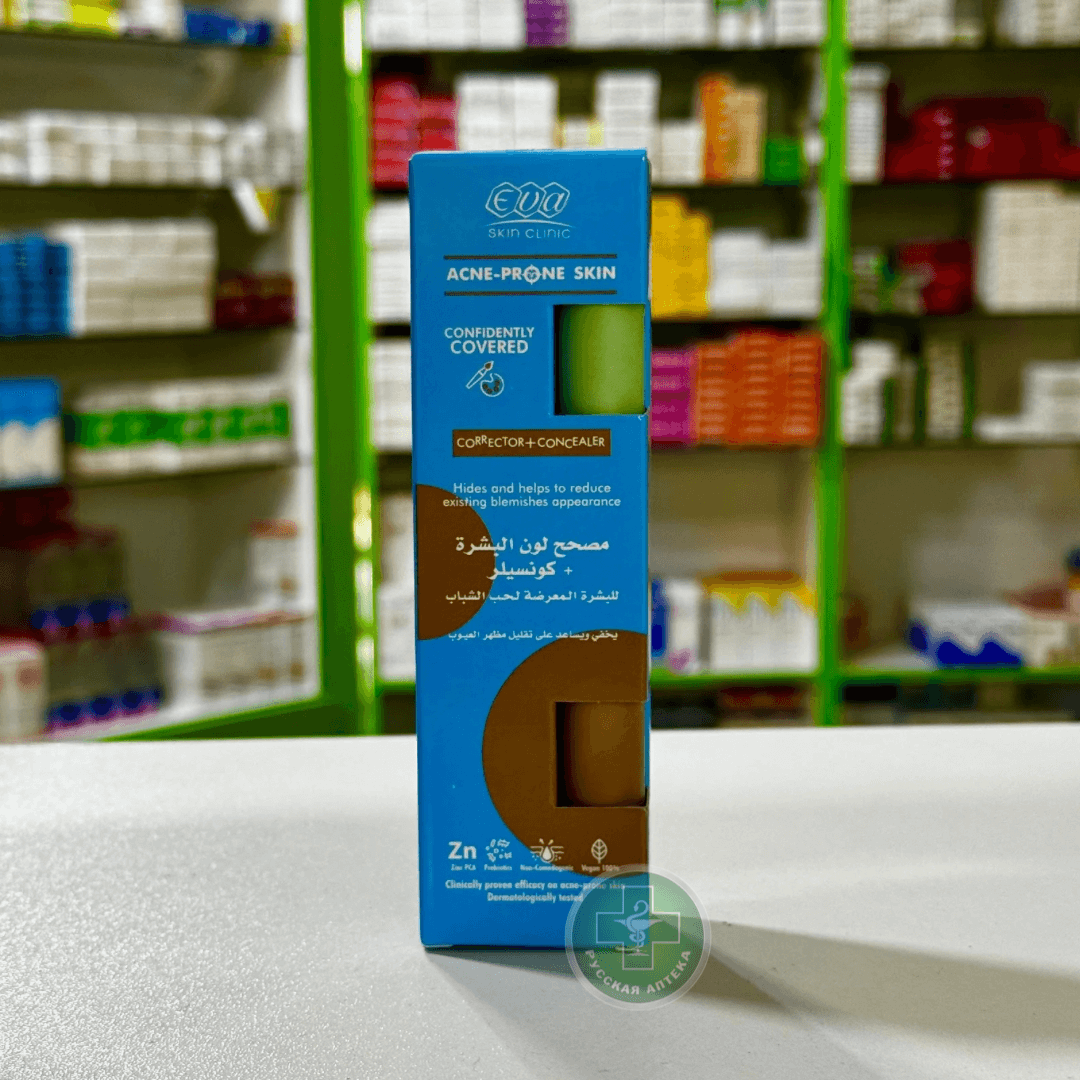 EVA Skin Clinic Acne-prone skin Confidently covered corrector + concealer 2 in 1, each 6 ml