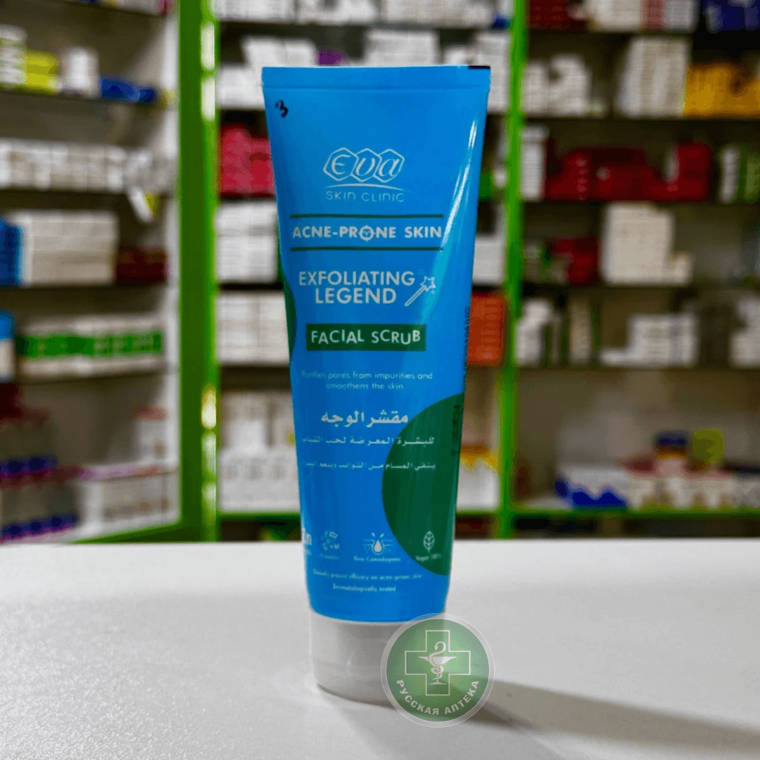 EVA Skin Clinic Acne-prone skin exfoliating legend facial scrub 100 ml
