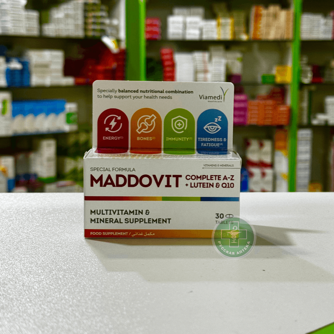 Maddovit Complete multivitamins & mineral supplement 30 tab