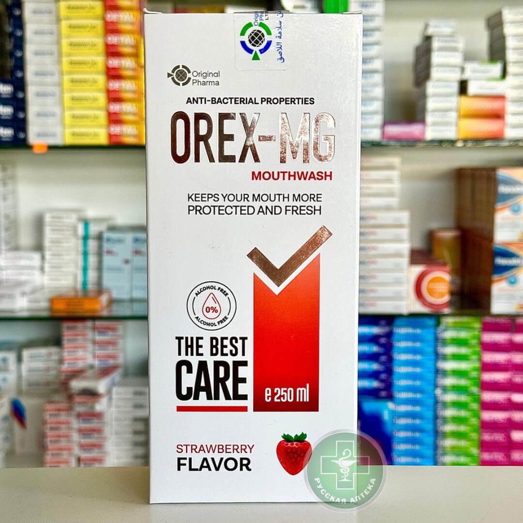 Orex-MG Mouthwash Strawberry flavor 250 ml