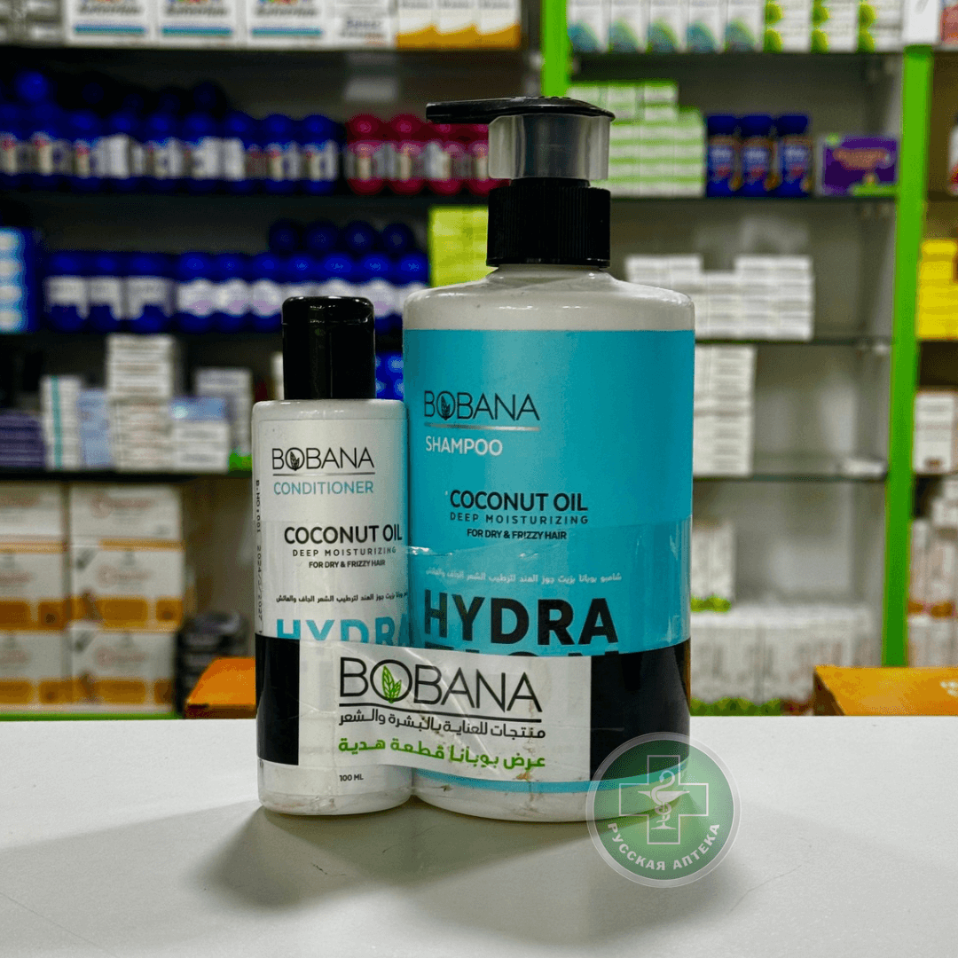 Bobana Shampoo & Conditioner set Coconut oil for dry & frizzy hair