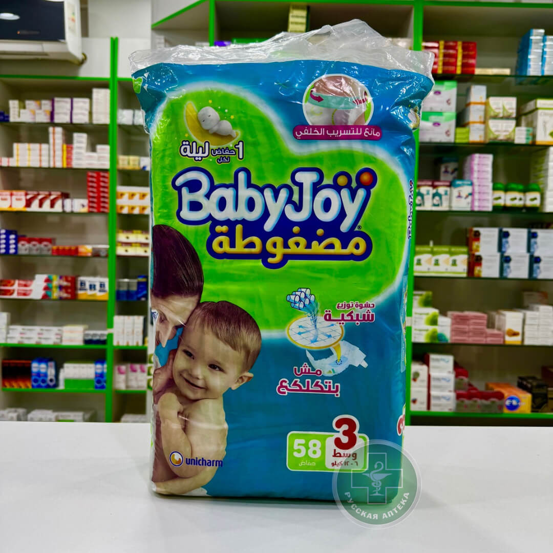 Baby Joy diapers size 3 / 6-12 kg / 58 pcs