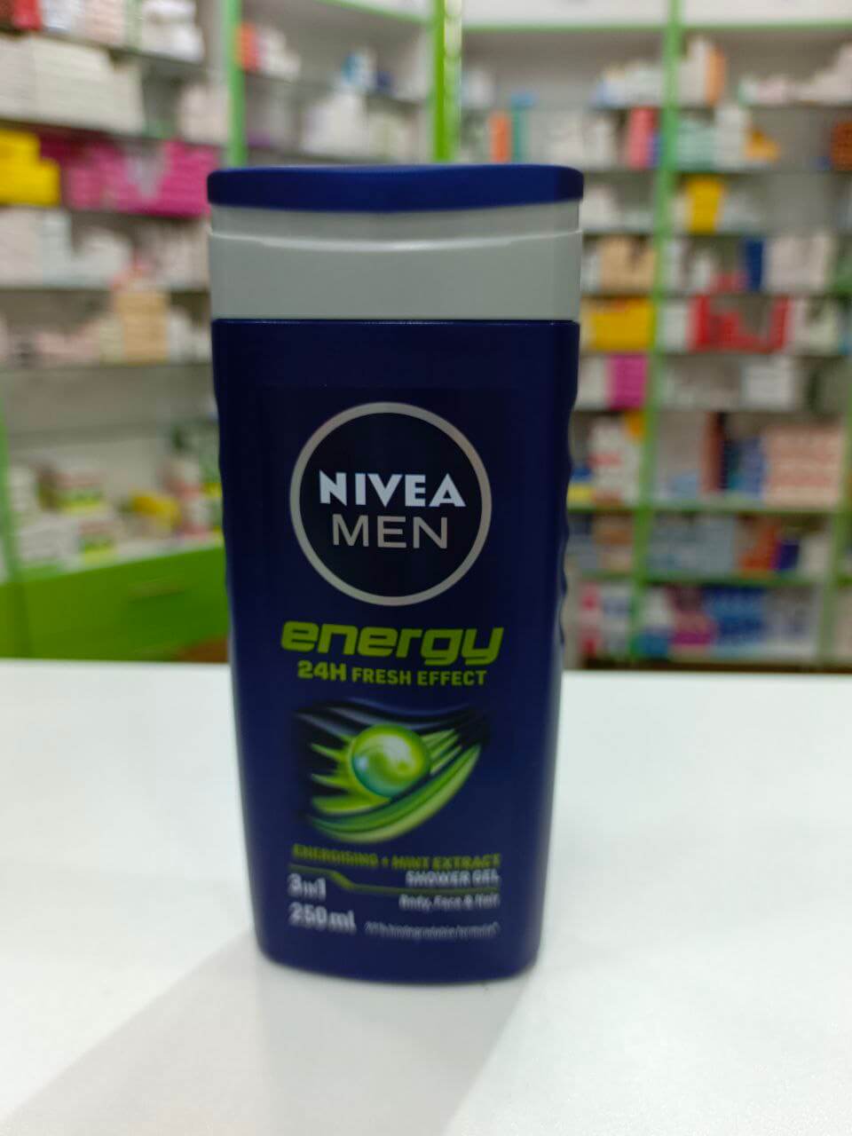 Nivea Men Shower gel 3 in 1 for face, body & hair 250 ml