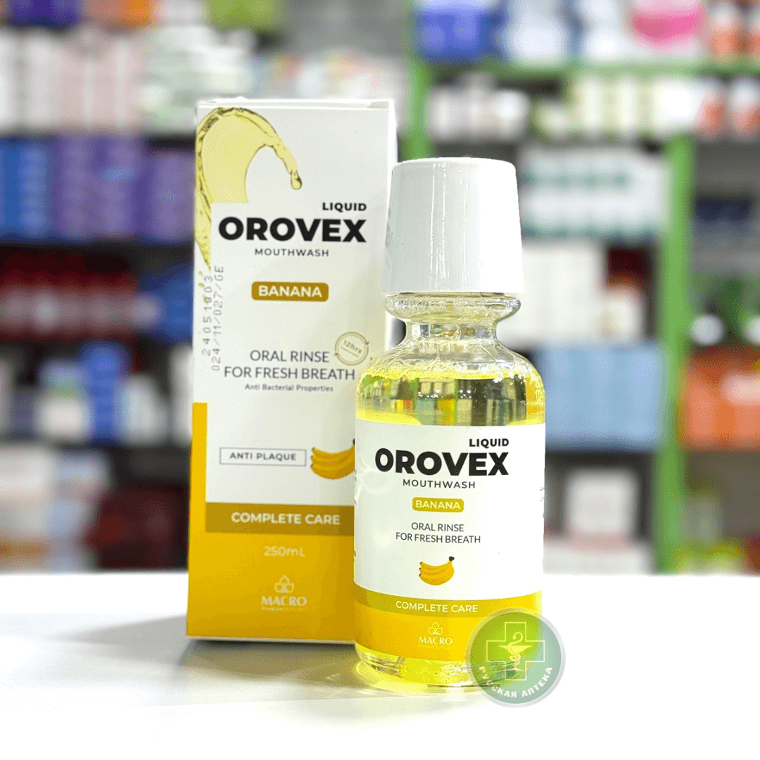 Orovex Mouthwash with banana flavour 250 ml