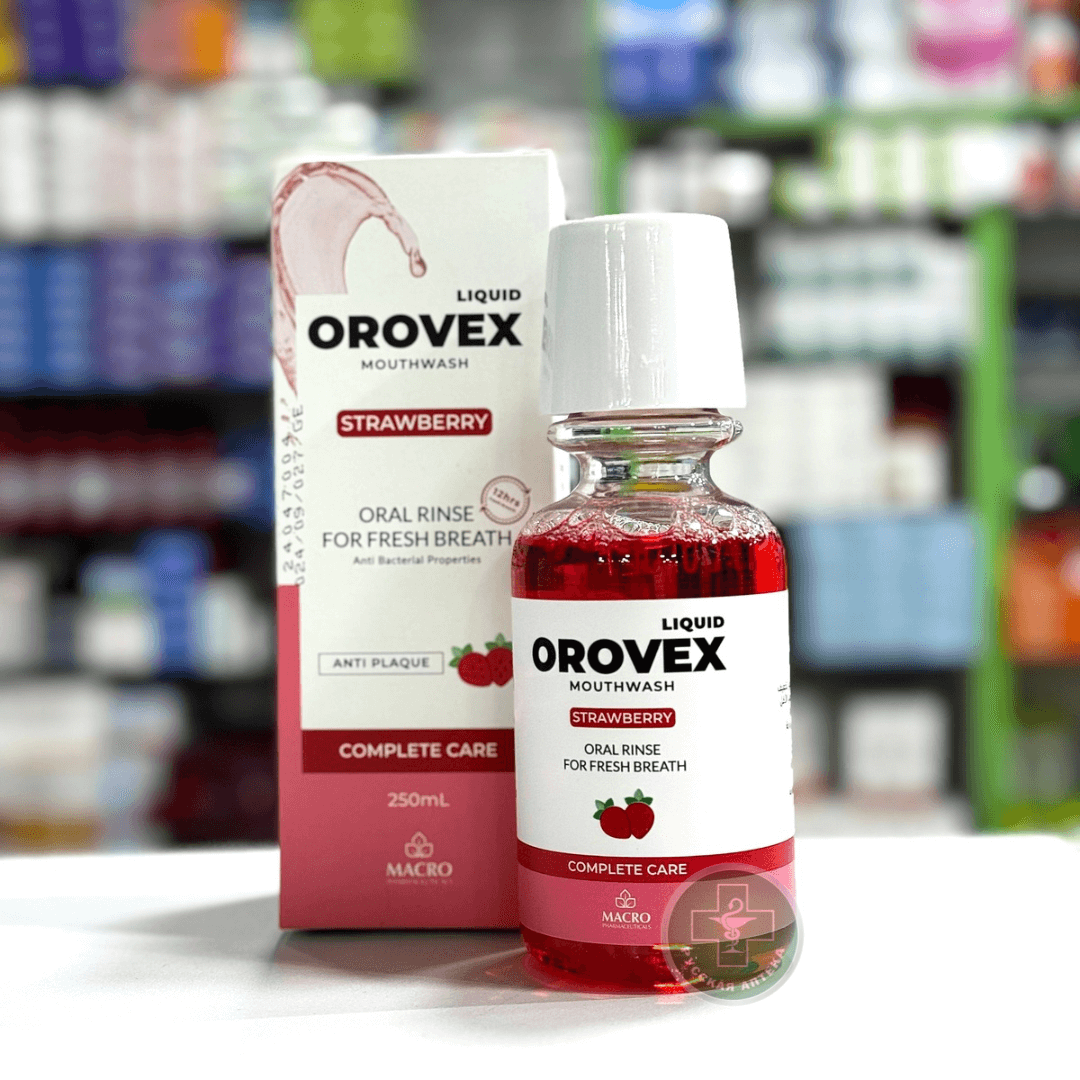 Orovex Mouthwash with strawberry flavour 250 ml