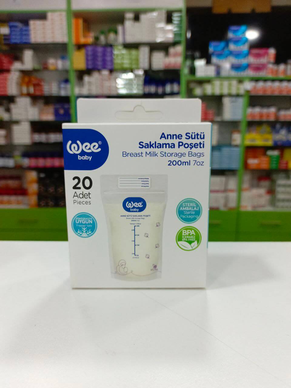 Wee Baby Breast milk storage bags 200 ml 20 pcs