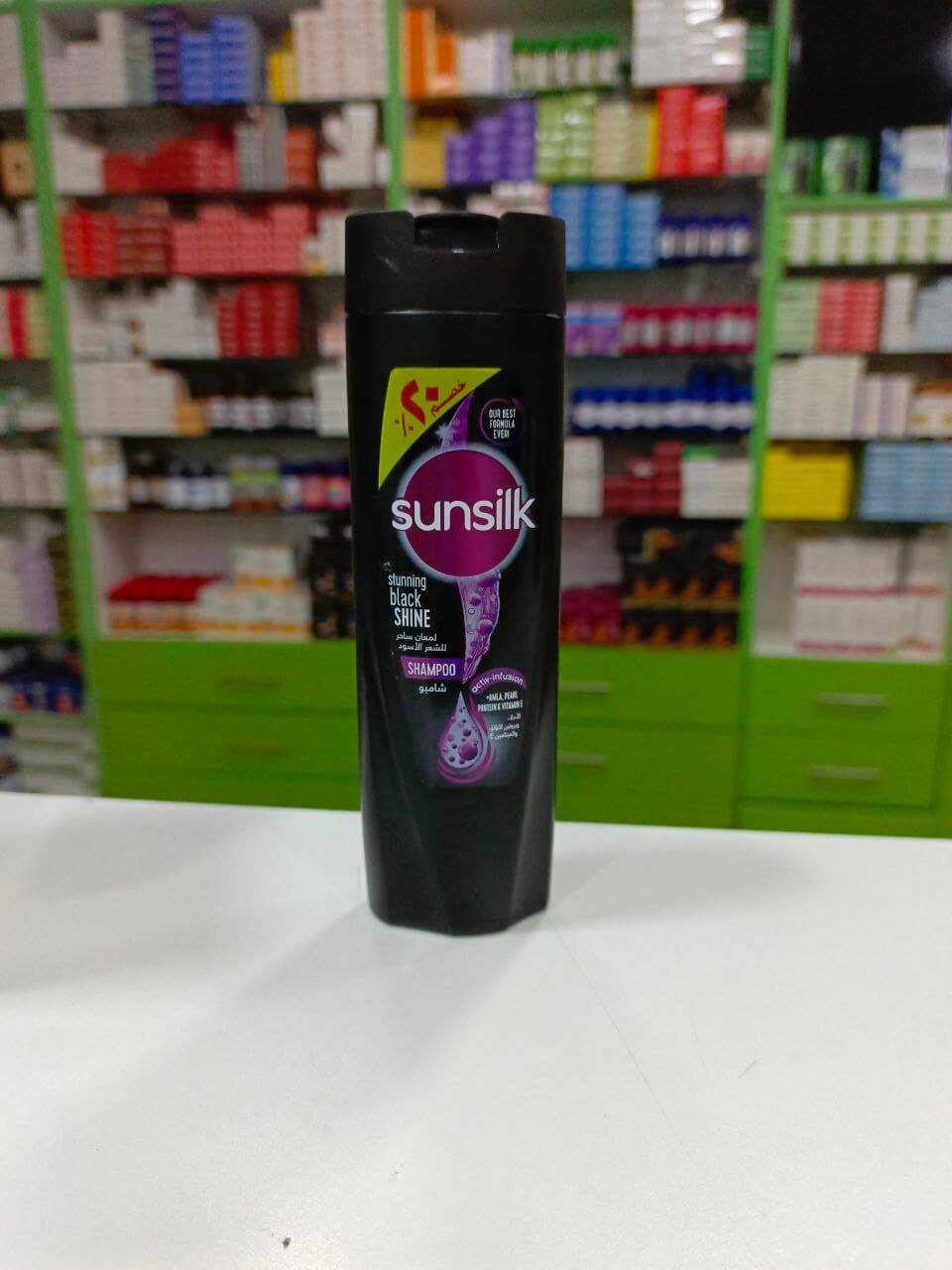 Sunsilk Шампунь Потрясающий блеск черного с протеином жемчуга и витамином Е 180 мл
