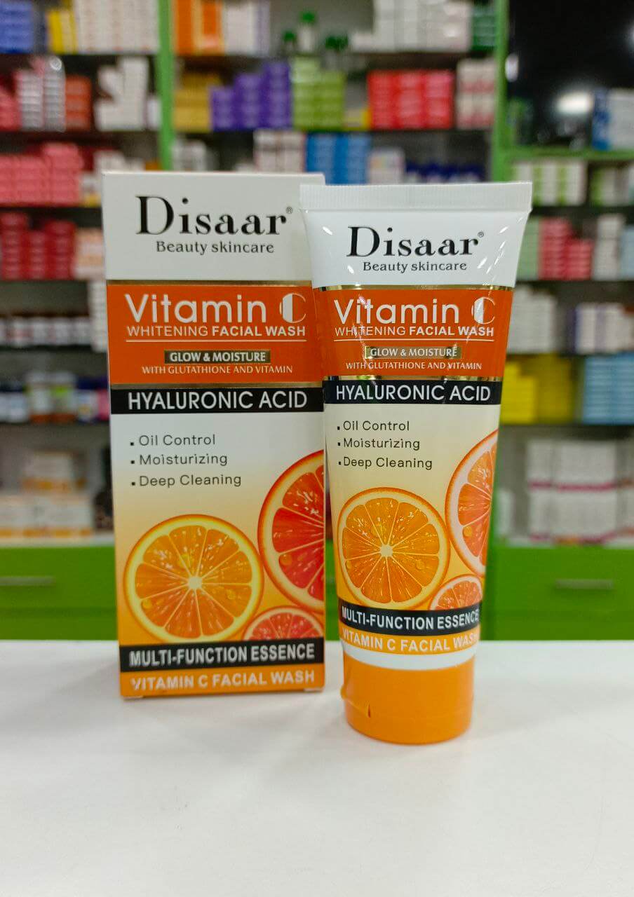 Дизаар Осветляющая и увлажняющая пенка для умывания с гиалуроновой кислотой, глутатионом и витамином С 100 мл