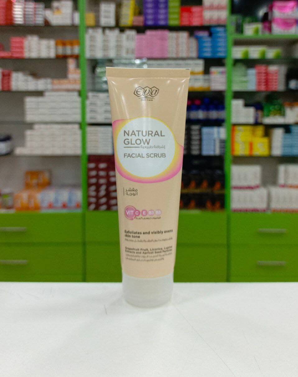 EVA Skin Care Natural glow Facial scrub with grapefruit, licorice, lupine extracts & apricot seed particles 100 ml