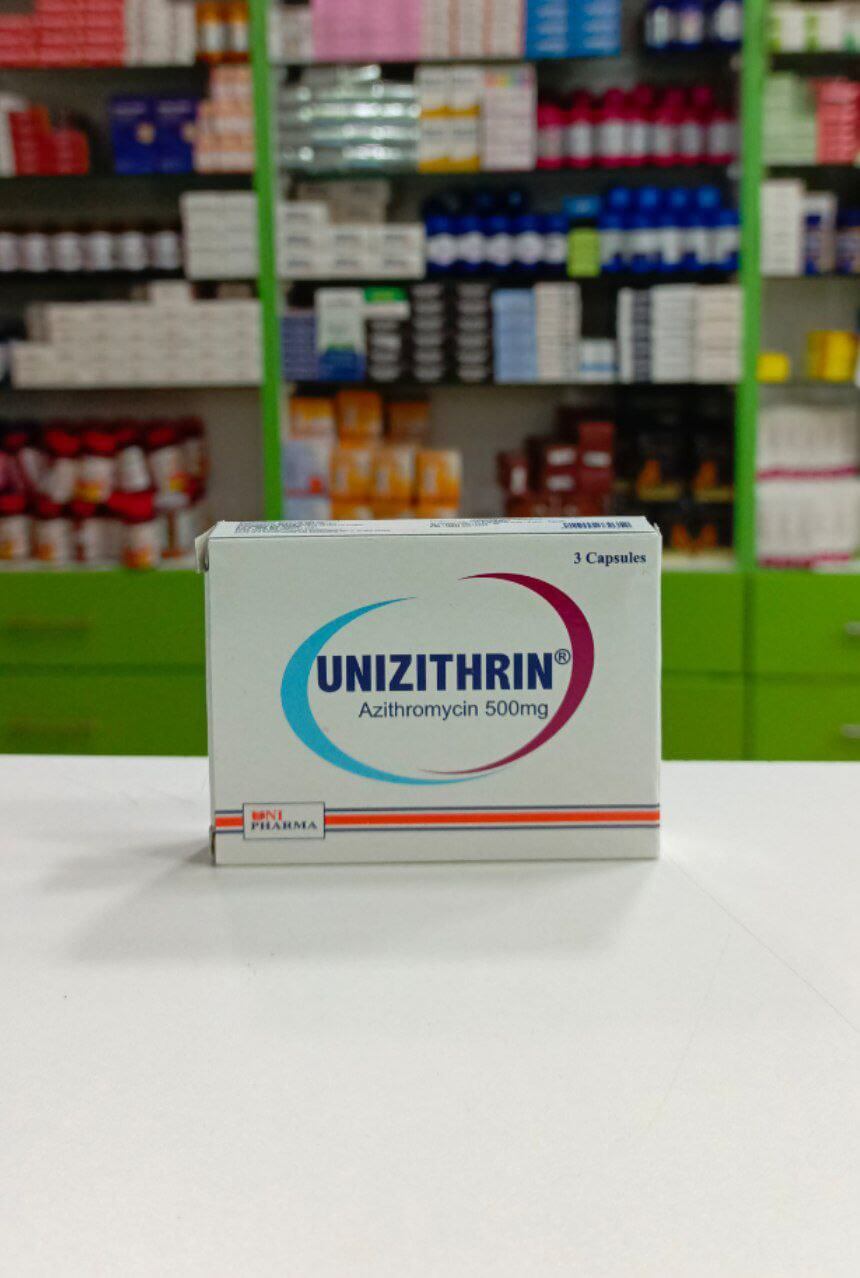 Unizithrin 500 mg 3 capsules