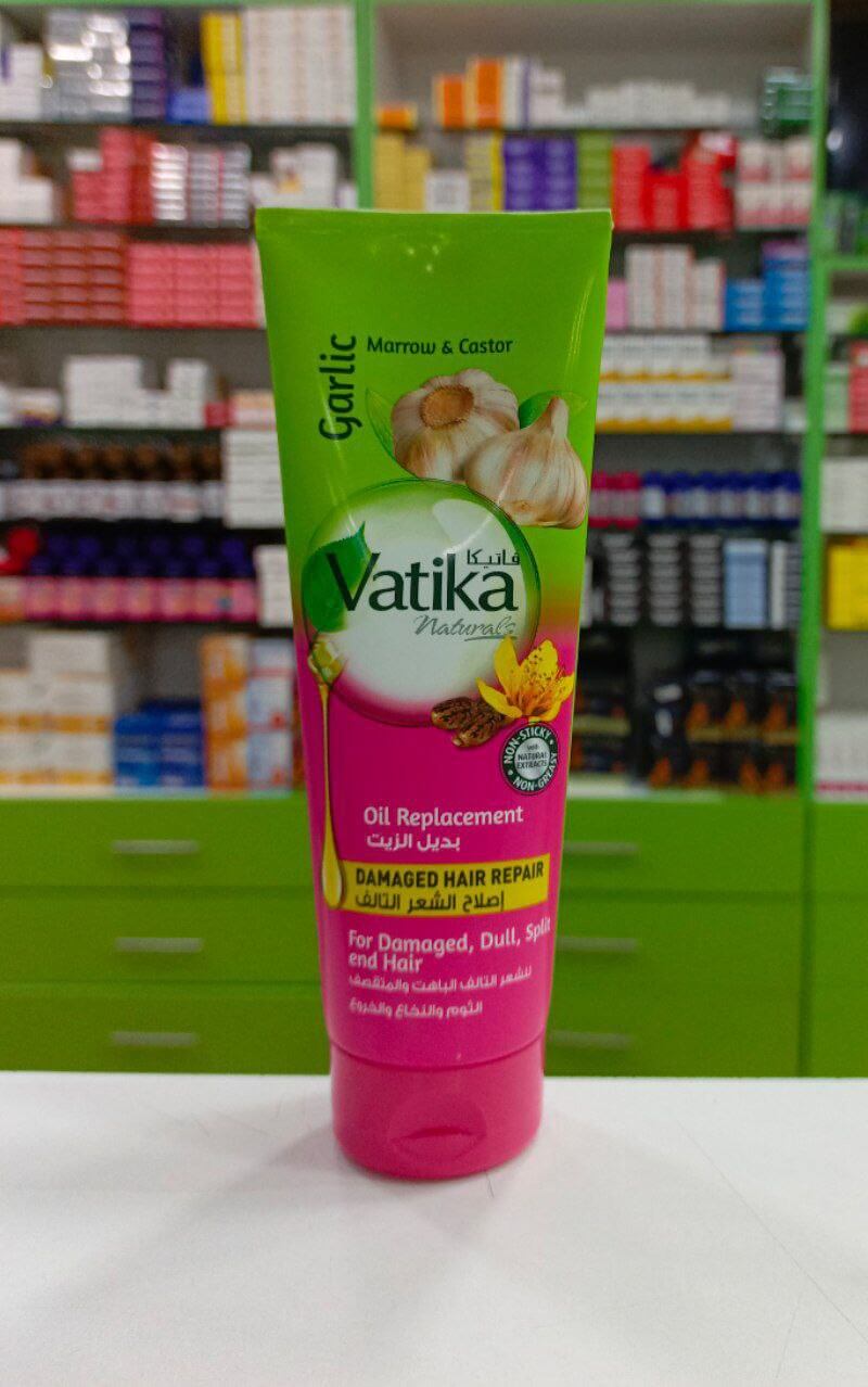 Vatika Oil replacement Damaged hair repair with garlic, marrow & castor extracts 200 ml