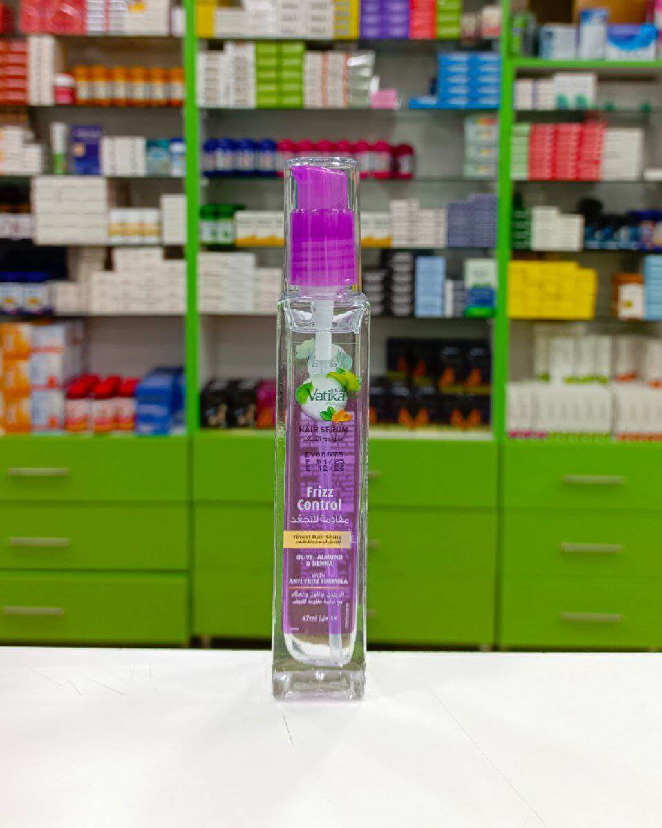 Vatika Hair serum Frizz control with olive, almond & henna 47 ml
