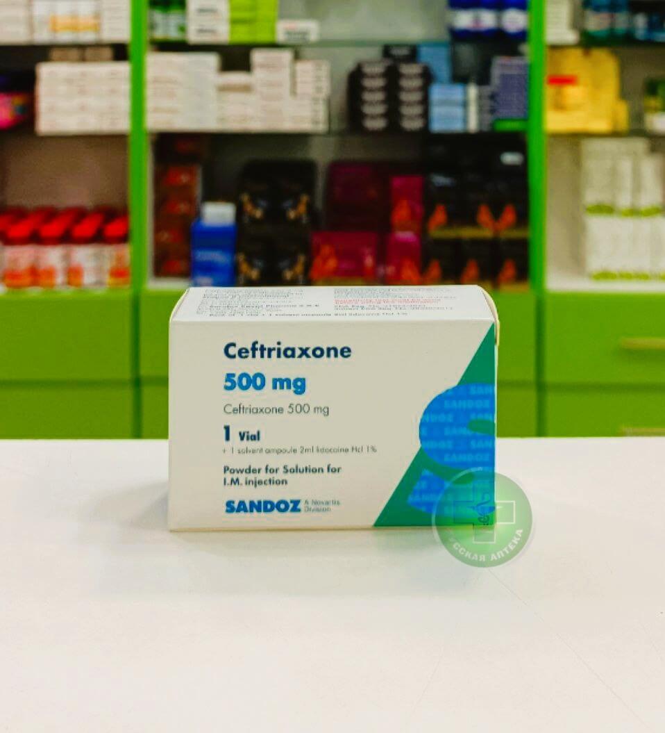 Ceftriaxone 500 mg 1 ampoule