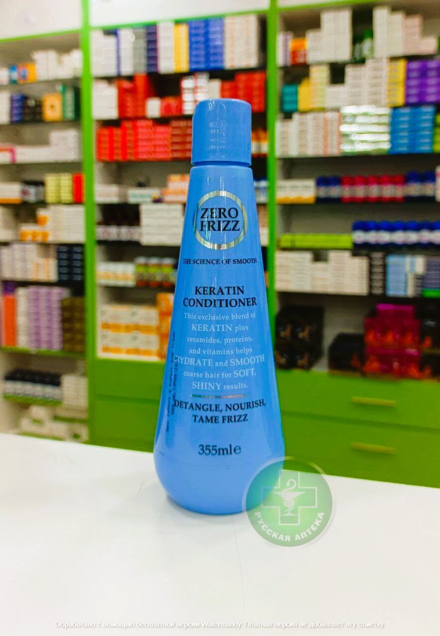 Zero Frizz Keratin conditioner for frizzy, coarse hair 355 ml