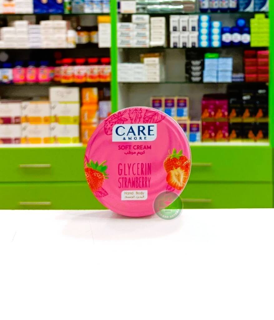Care & More Glycerin hand & body soft cream Strawberry 75 ml