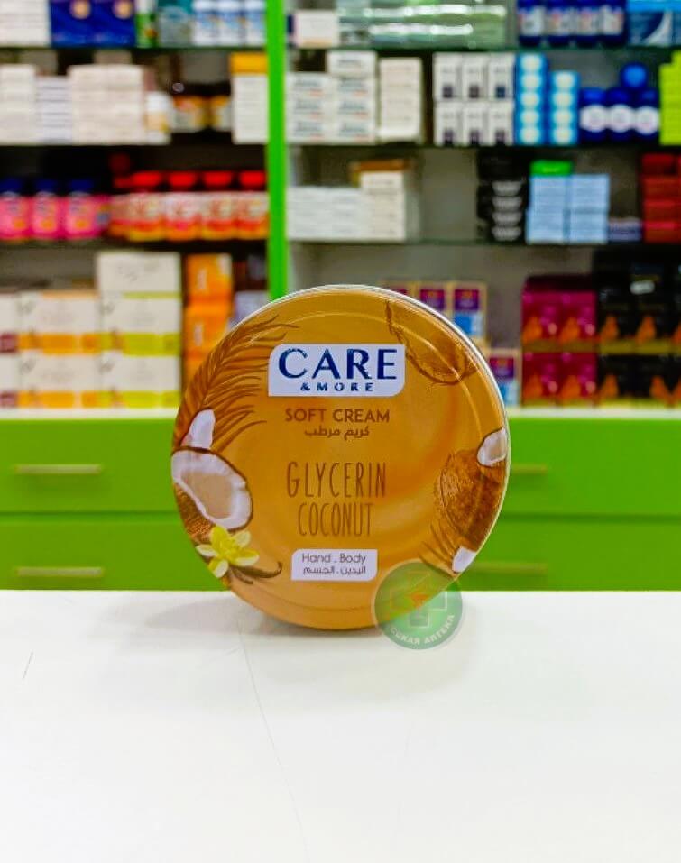 Care & More Glycerin hand & body soft cream Coconut 125 ml
