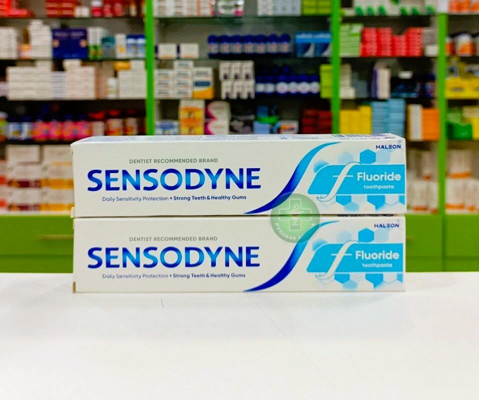 Sensodyne toothpaste with fluoride for sensitive teeth 100 ml