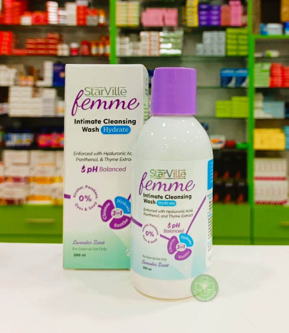 Starville Femme Intimate cleansing wash Hydrate Lavender scent 200 ml