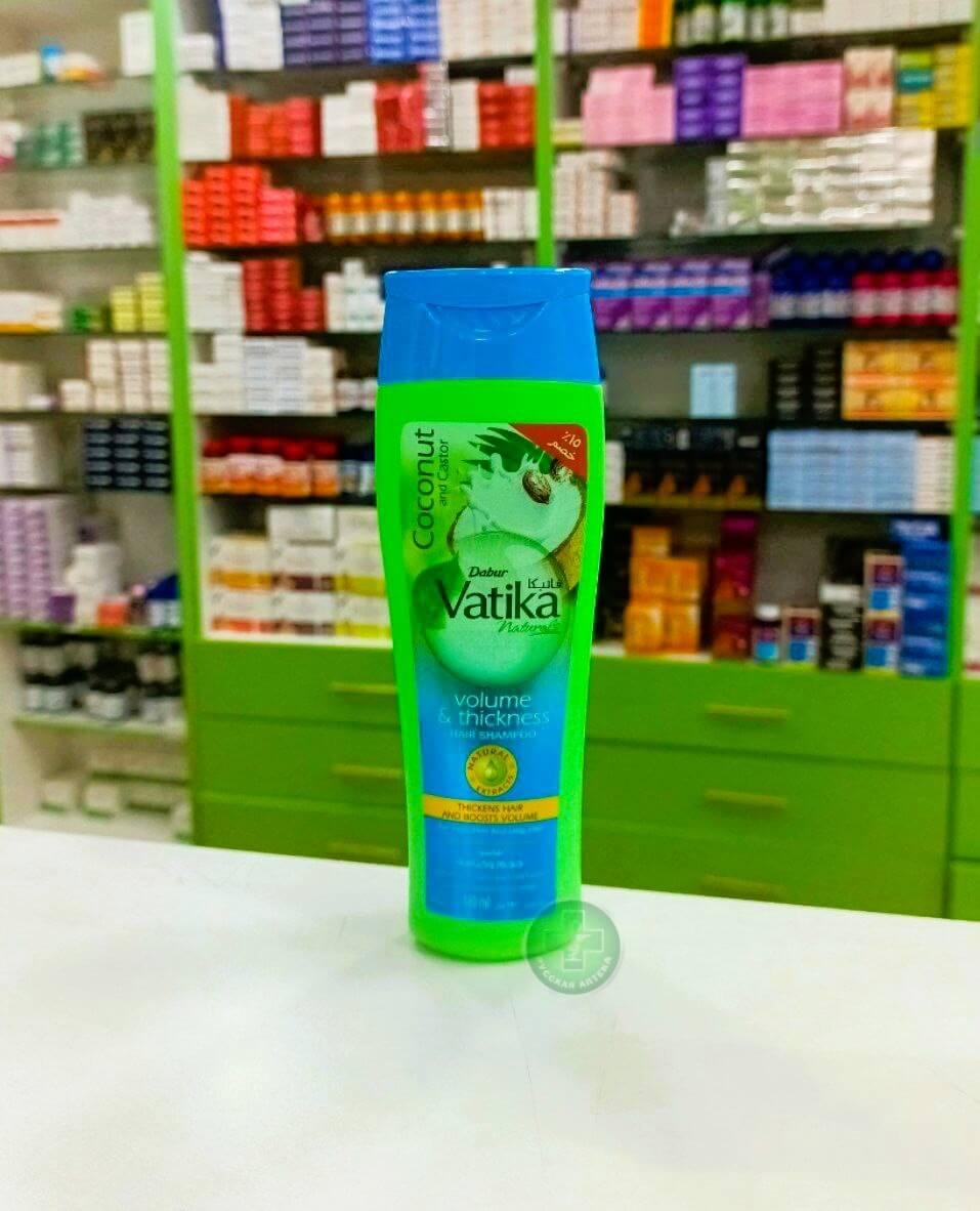 Vatika Shampoo Volume & Thickness with coconut & castor extracts for fine, thin & limp hair 180 ml