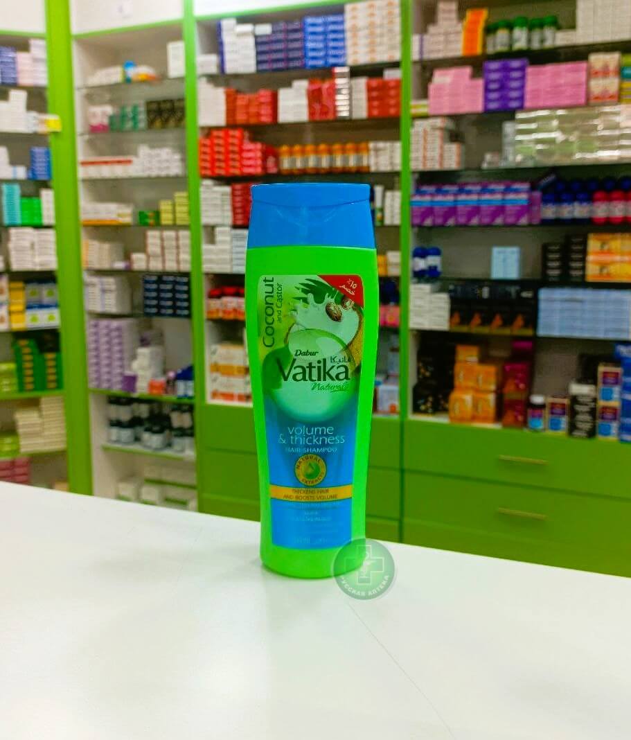 Vatika Shampoo Volume & Thickness with coconut & castor extracts for fine, thin & limp hair 360 ml