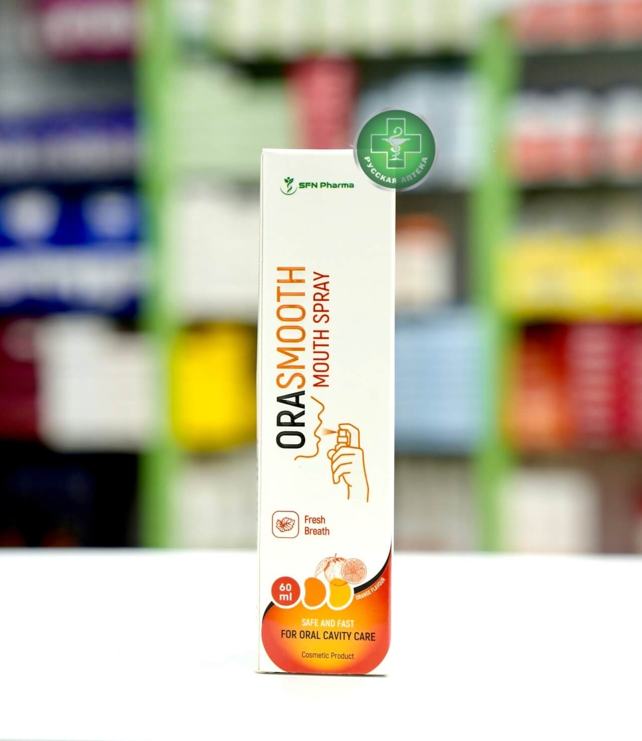 Орасмуз Спрей для горла и полости рта со вкусом апельсина 60 мл