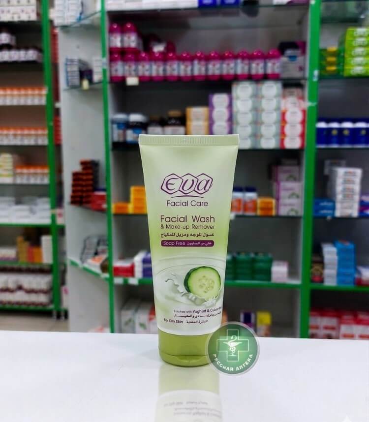 Eva Skin Care Средство для умывания и снятия макияжа с йогуртом и огурцом для жирной кожи 150 мл