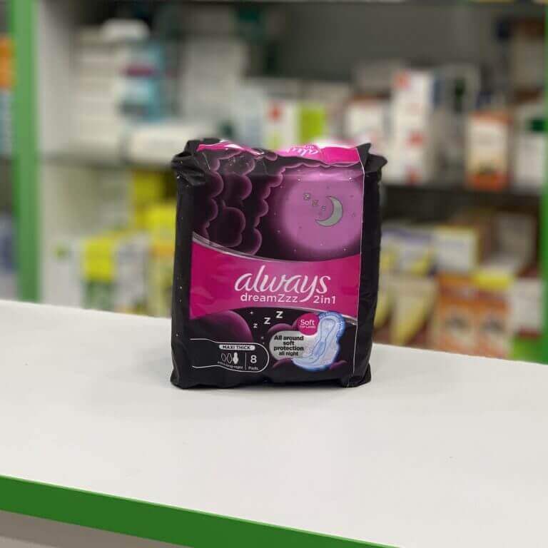 Always Dreamzzz 2 in 1 Women hygienic pads maxi thick 8 pcs