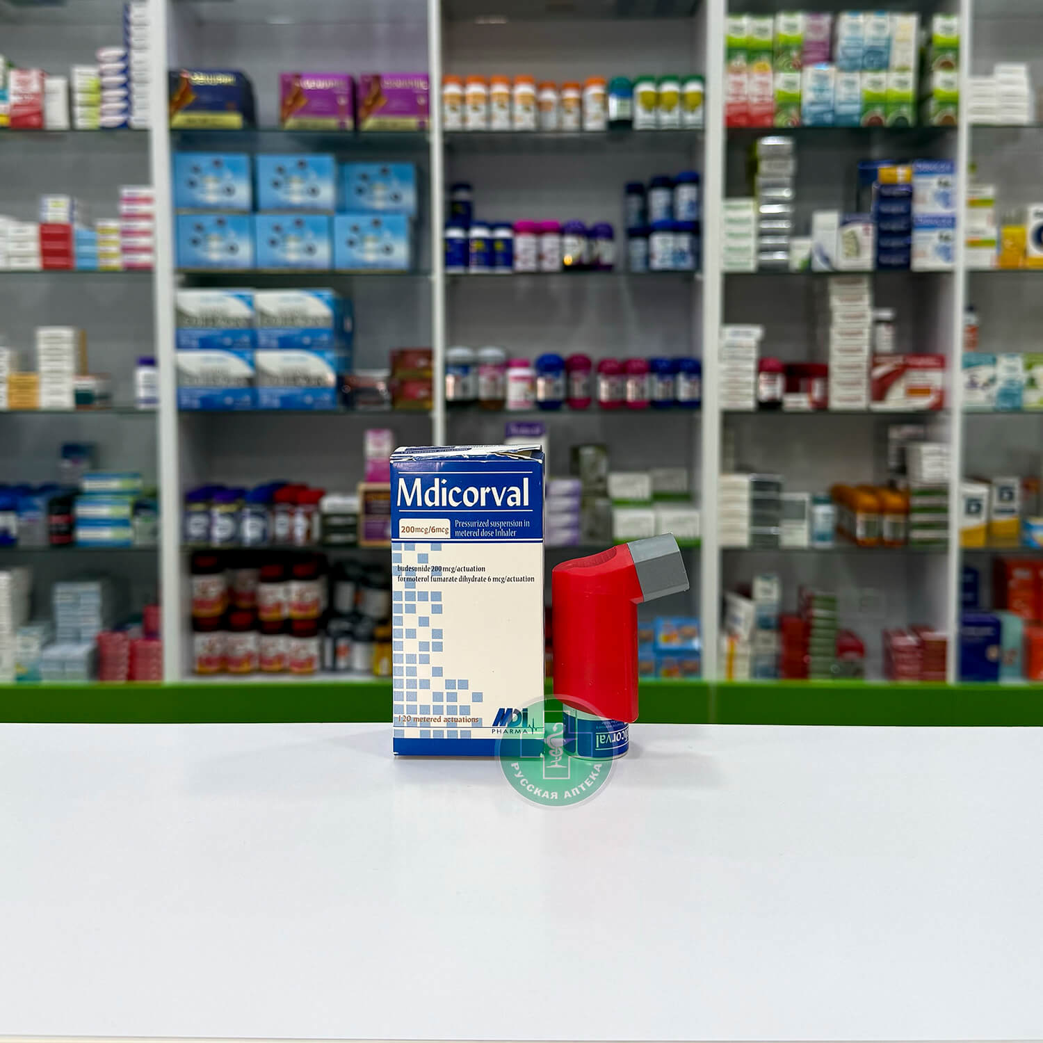 Mdicorval 200 mcg/dose Pressurized Metered-Dose Inhaler 1 piece