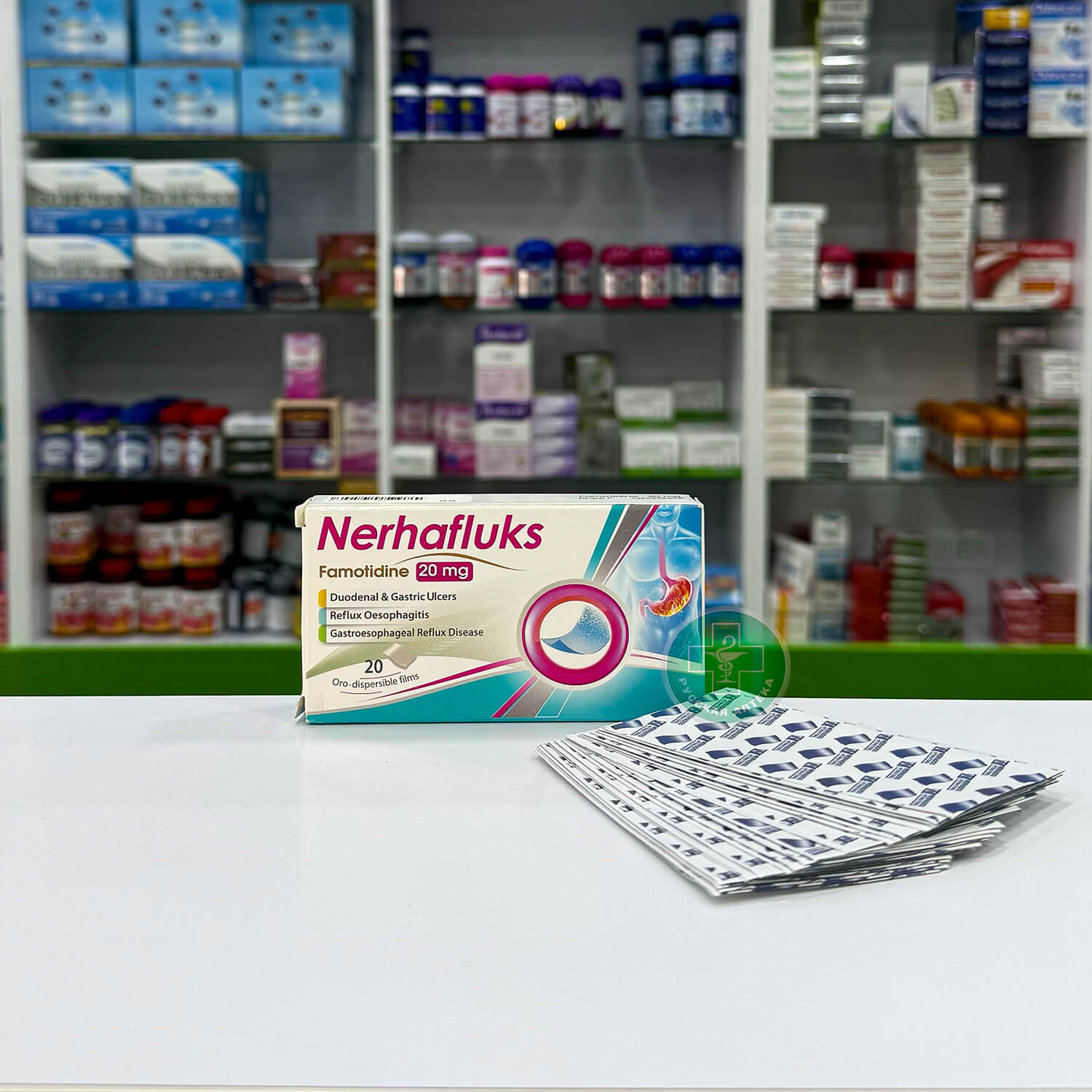 Nerhafluks 20 mg 20 oro-dispersible films