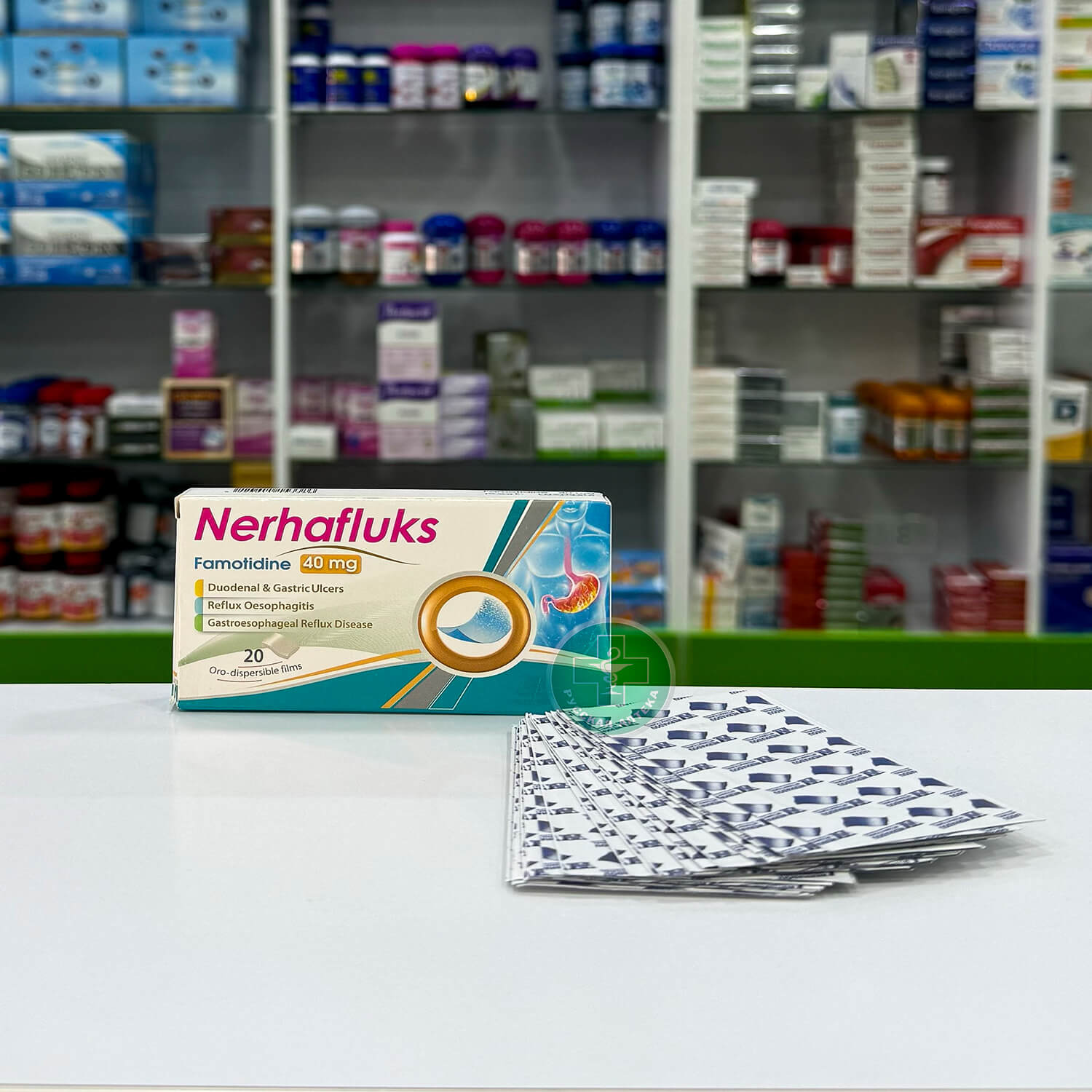 Nerhafluks 40 mg 20 oro-dispersible films