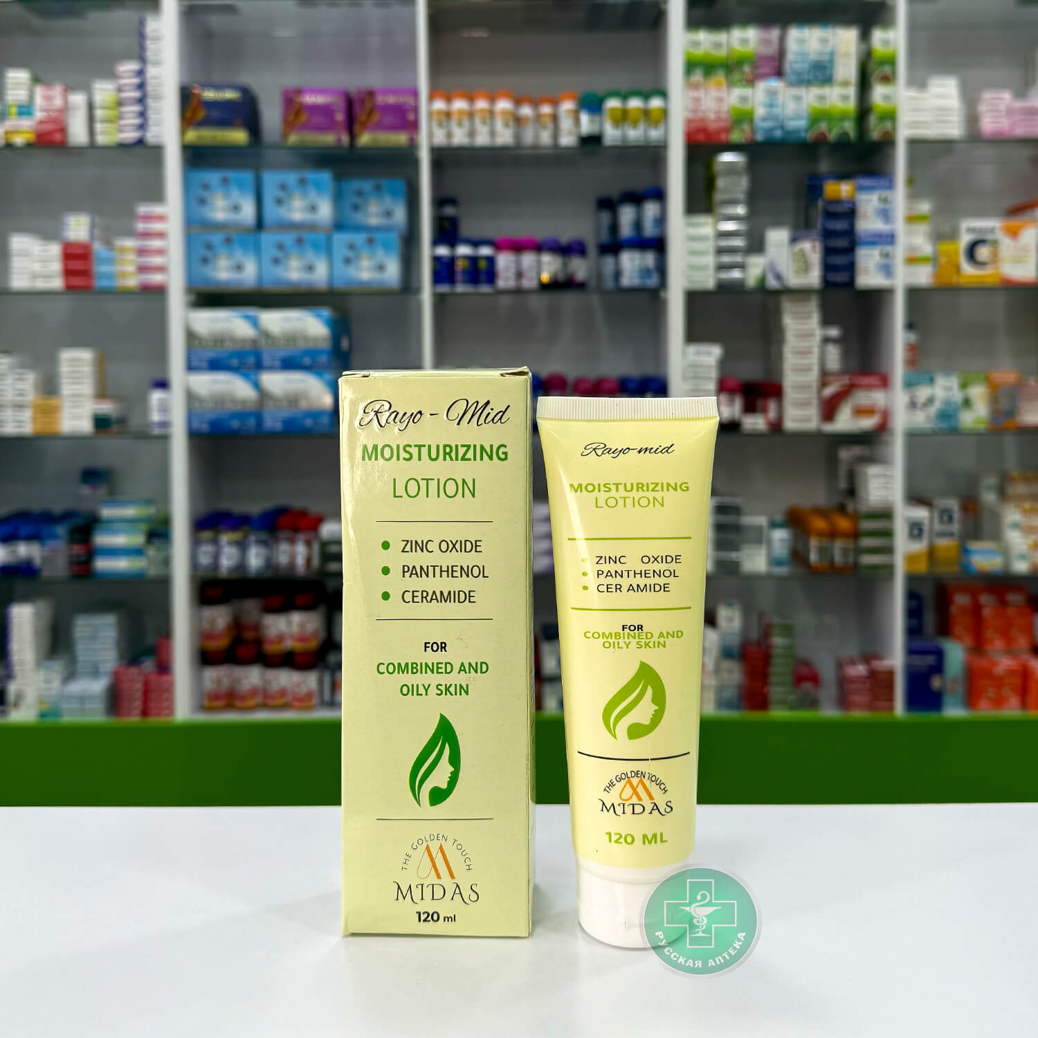 Midas The Golden Touch Rayo-Mid Moisturizing Lotion for Combined and Oily Skin 120 ml