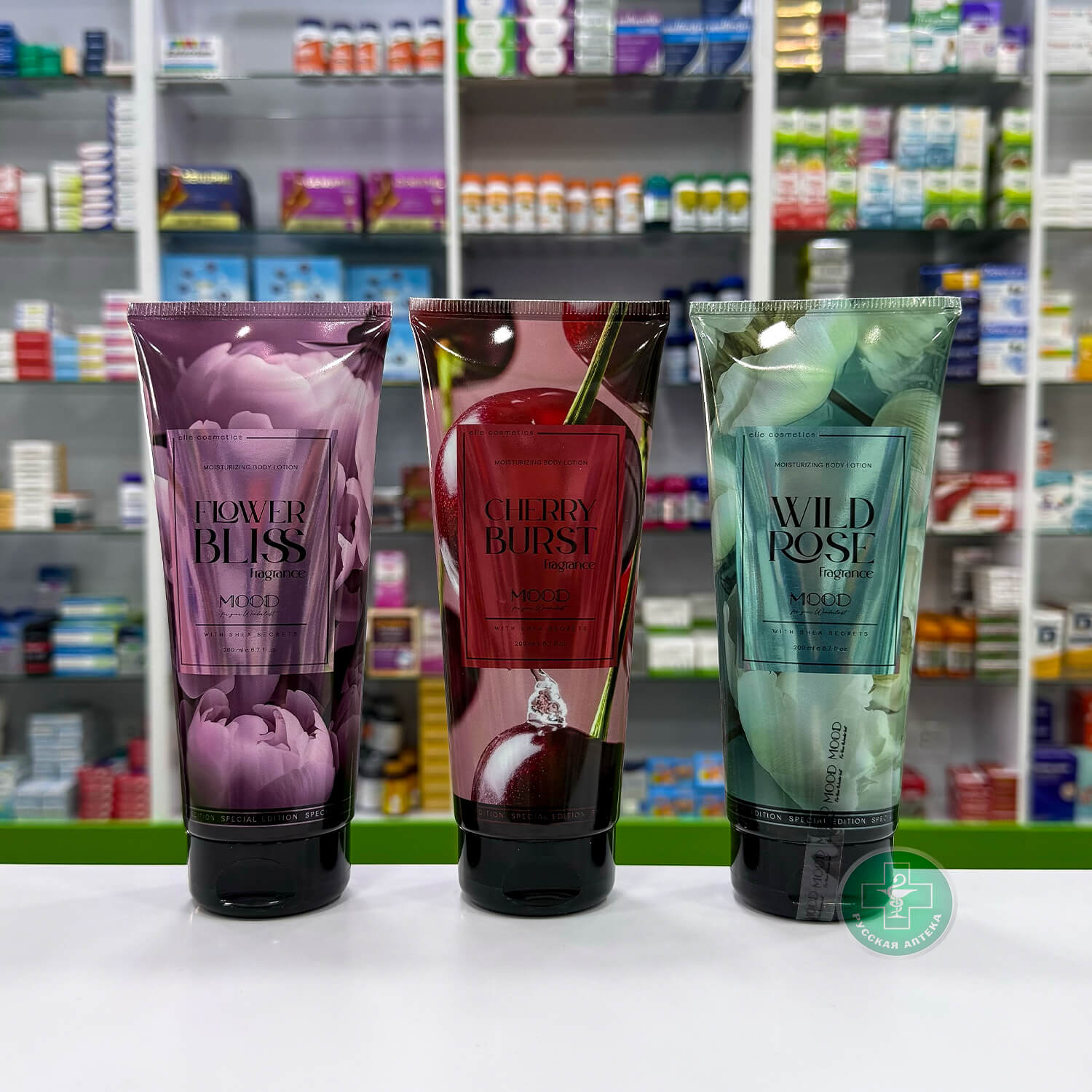 Elle Cosmetics Mood Увлажняющий лосьон для тела с ароматом «Дикая роза» 200 мл