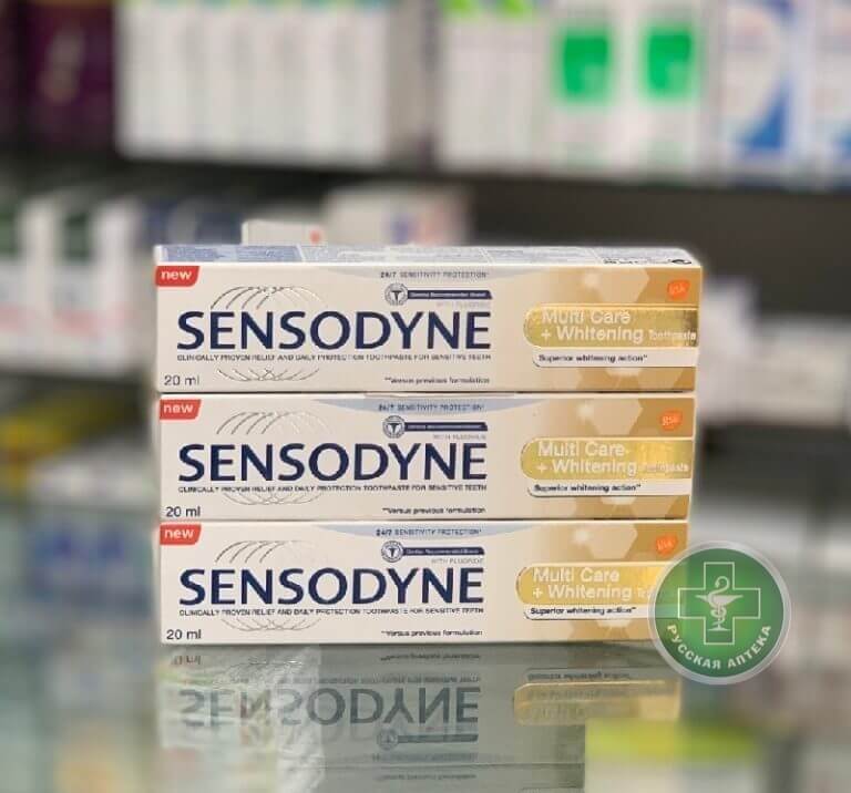 Sensodyne Многофункциональная защита и Отбеливание Зубная паста 20 мл