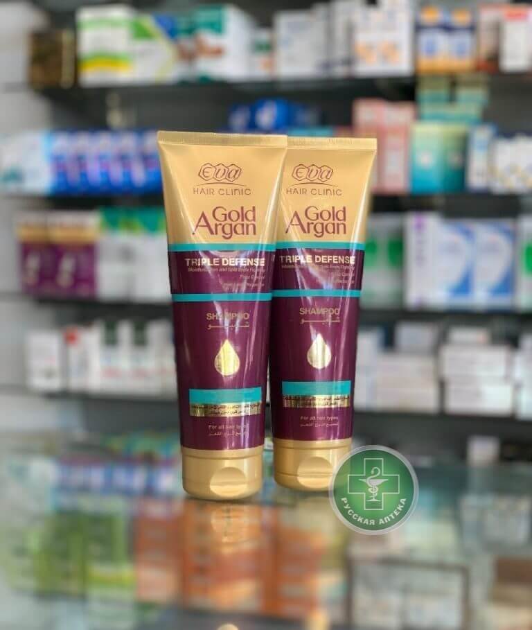 Eva Hair Clinic Шампунь «Золотая аргана.Тройная защита волос» 230 мл