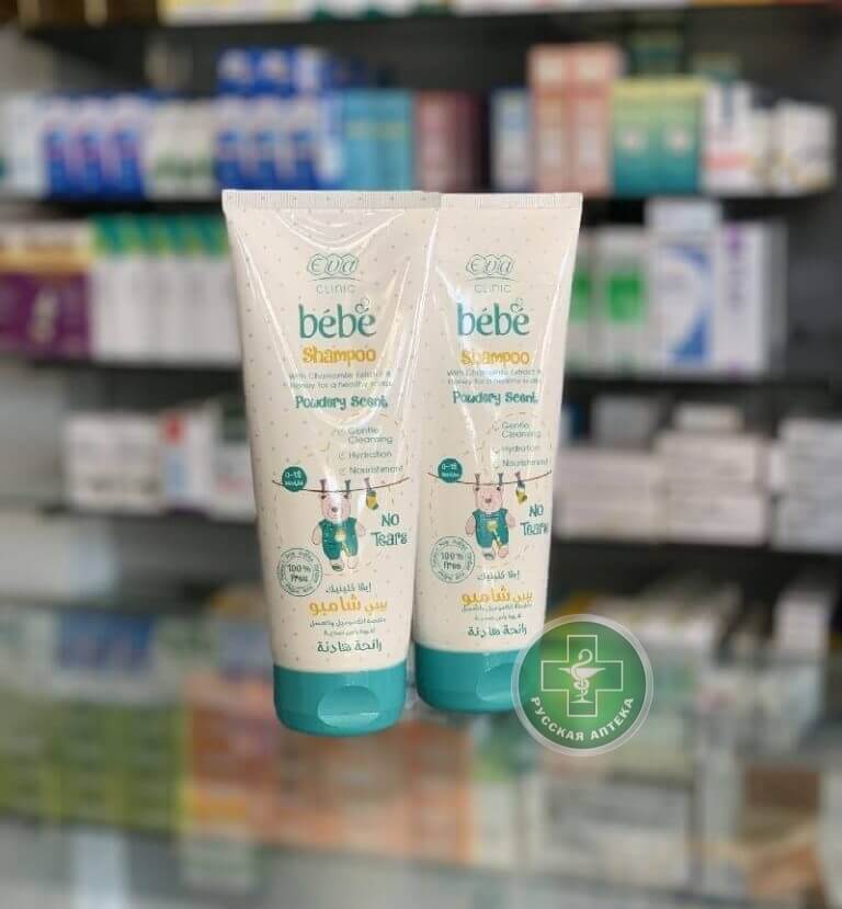 Eva Clinic Bébé Детский шампунь с экстрактом ромашки и мёда для малышей от рождения до 12 месяцев 200 мл