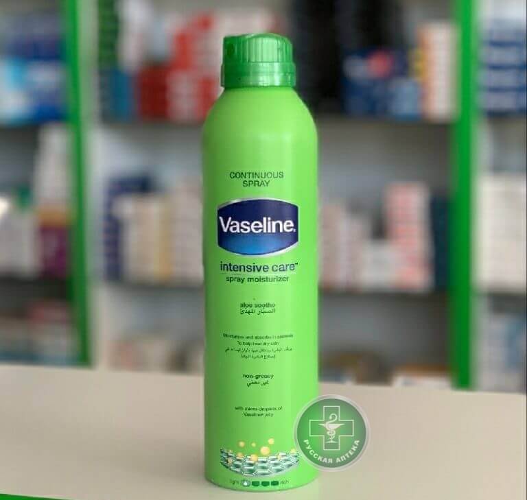 Vaseline Intensive Care Успокаивающий лосьон‑спрей с алоэ вера 190 мл