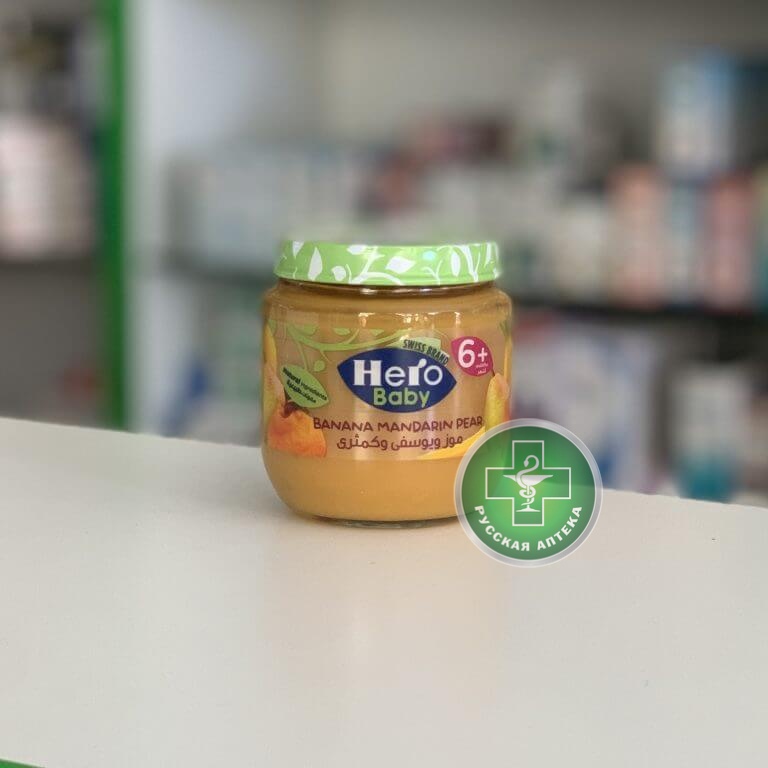Hero Baby Пюре банан мандарин груша 125 г