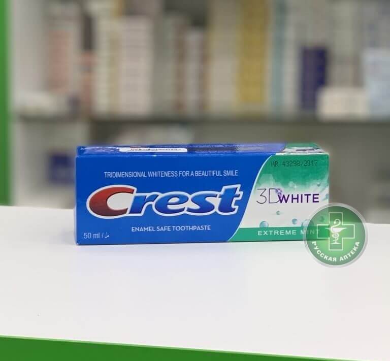 Crest 3D Extreme Mint Зубная паста отбеливающая 50 мл