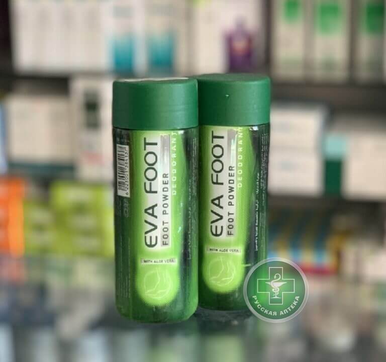 Eva Foot Пудра‑дезодорант для ног с алоэ вера 50 г
