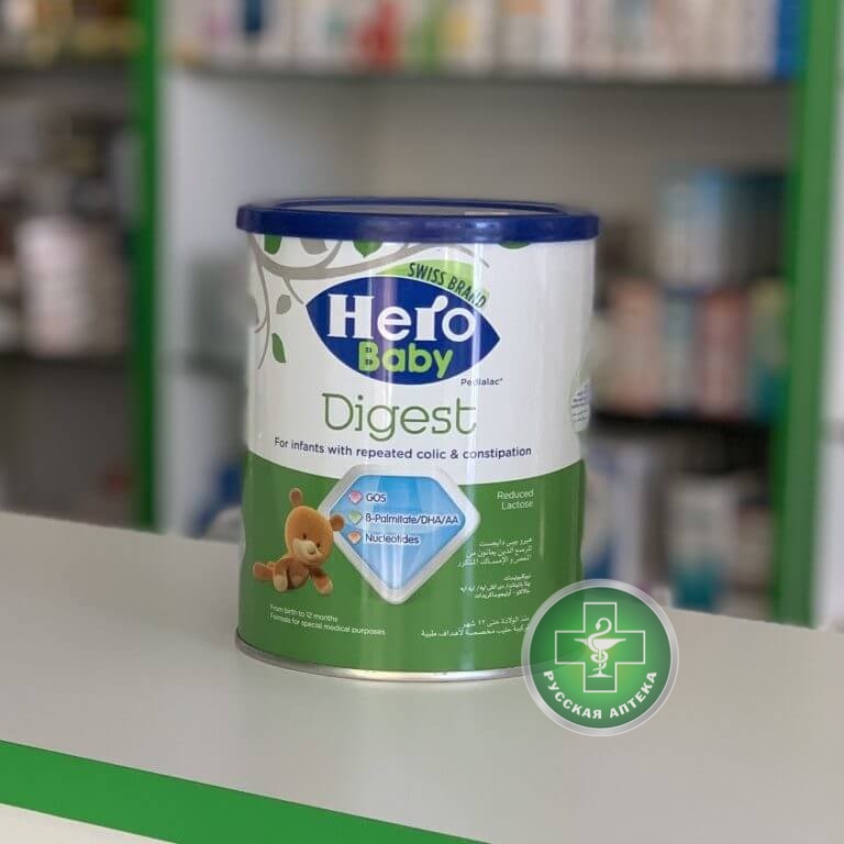 Hero Baby Digest При коликах и запорах, 0-12 месяцев 400 г