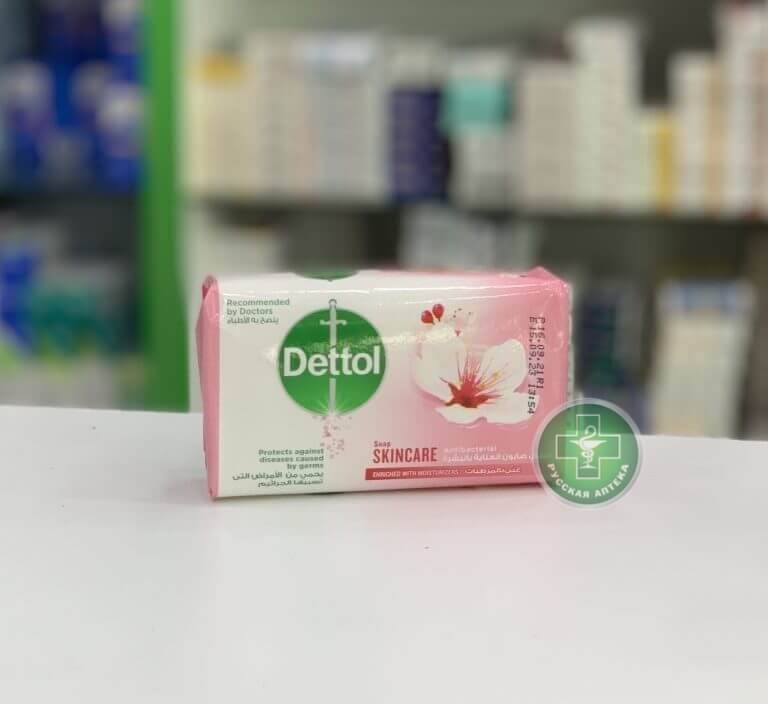 Dettol Антибактериальное мыло с ароматом розы и цветков сакуры 115 г