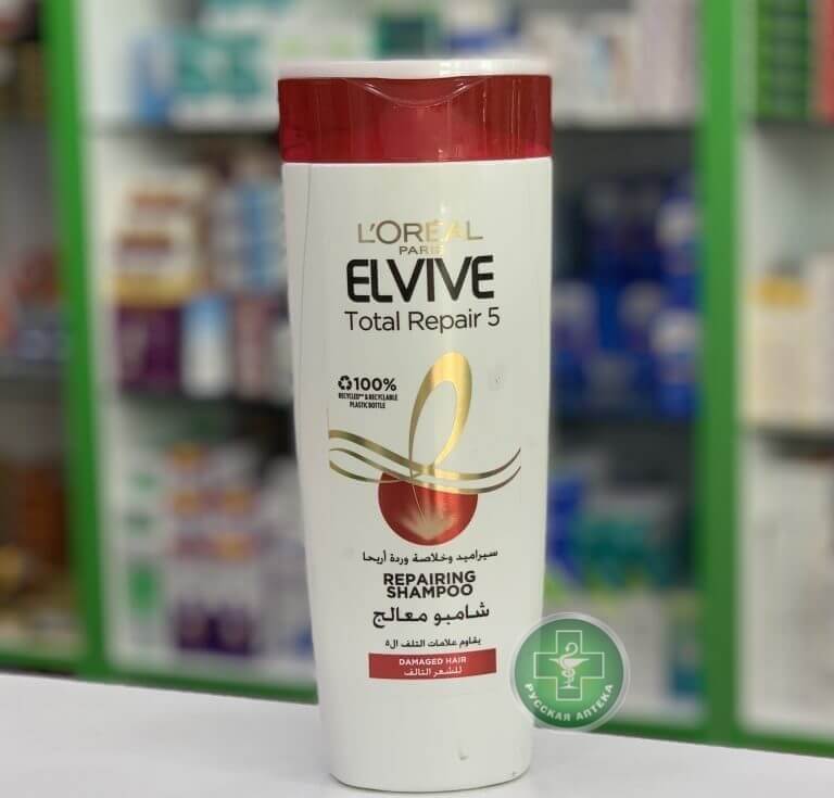 Loreal Elvive Total Repair 5 Восстанавливающий шампунь для повреждённых волос 400 мл